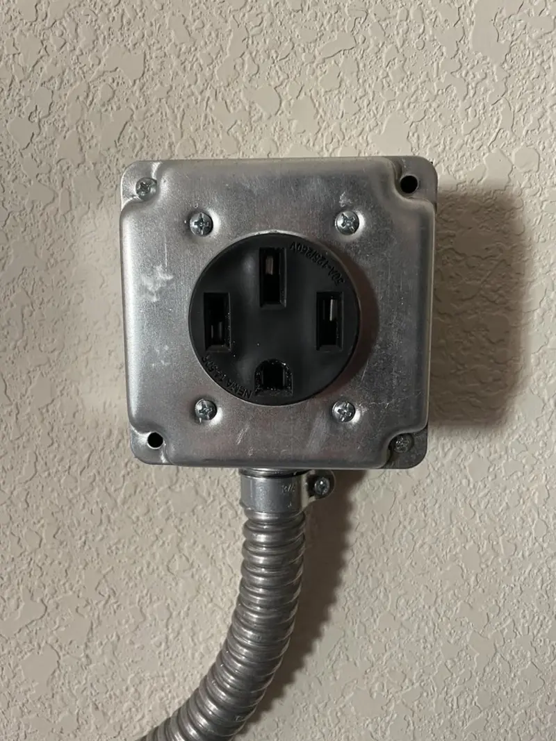 NEMA 14-50 outlet installed for Smart Home Electrical in Estelle